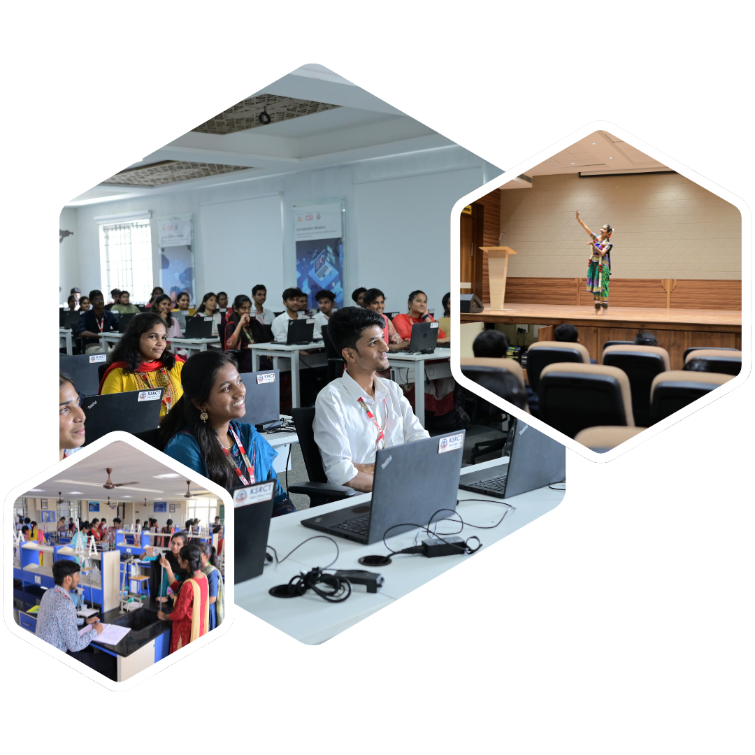 Students in KSR laboratories and lecture halls